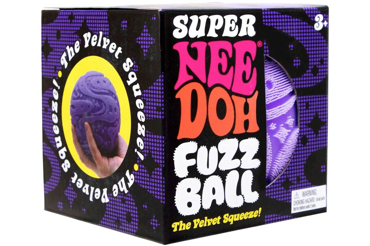 NeeDoh Super Fuzzball Squishy Fidget Toy Purple
