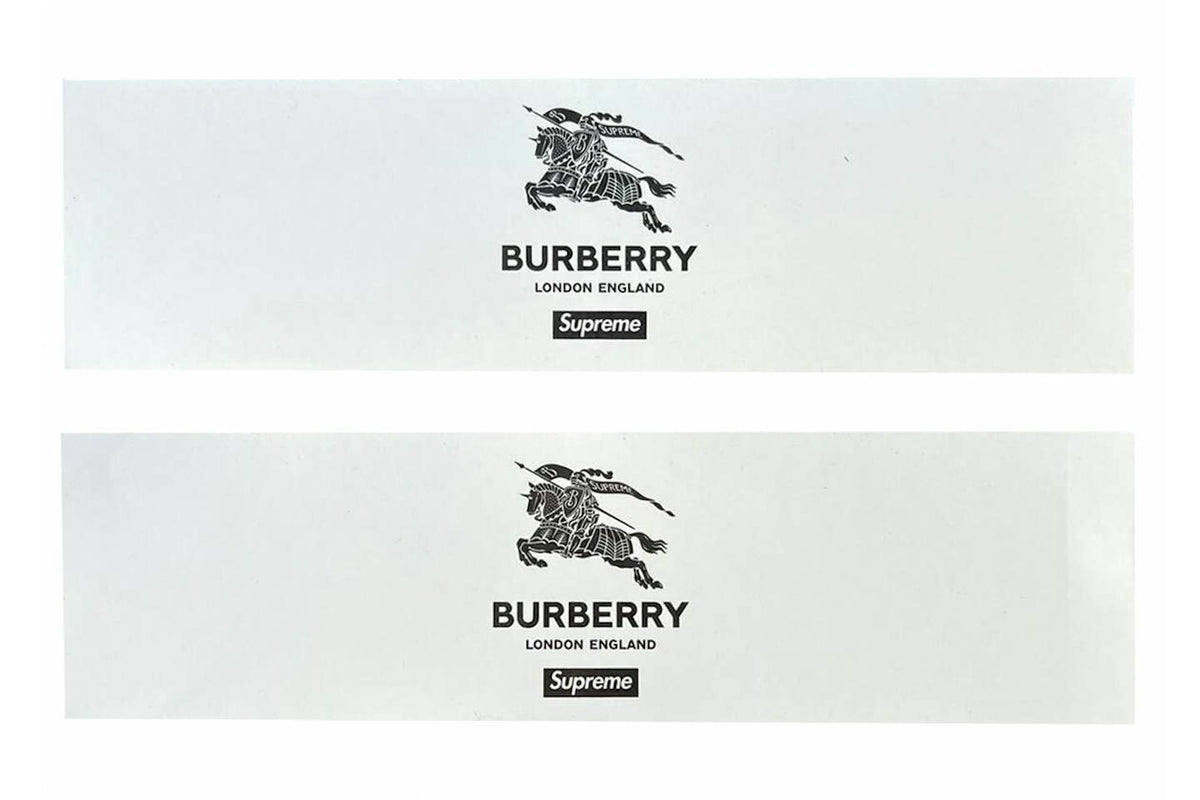 Supreme Burberry Box Logo Sticker Set - view 2