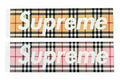 Supreme Burberry Box Logo Sticker Set - view 1