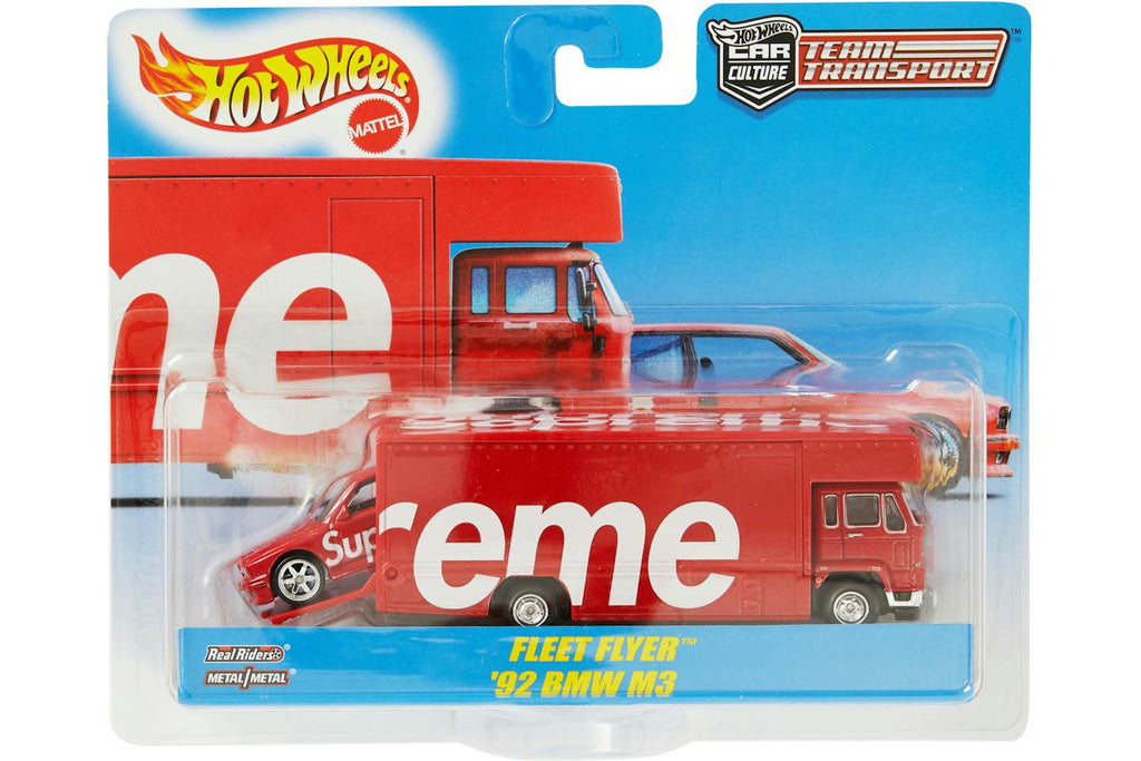 Supreme Hot Wheels Fleet Flyer + 1992 BMW M3 Red - view 1