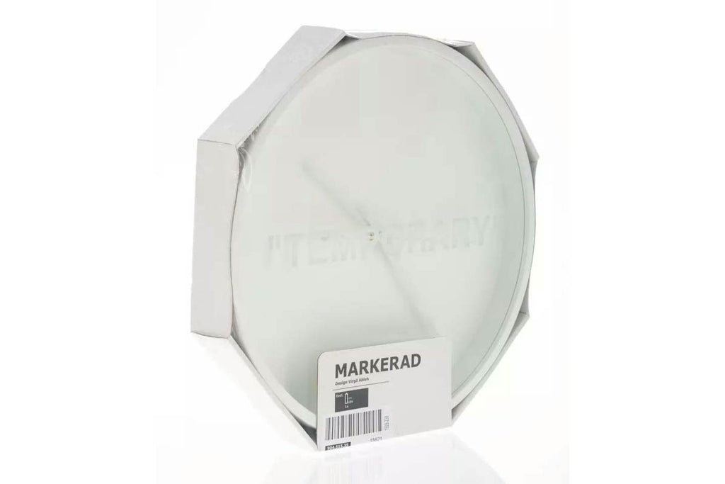 Virgil Abloh x IKEA MARKERAD "TEMPORARY" Wall Clock White - view 2