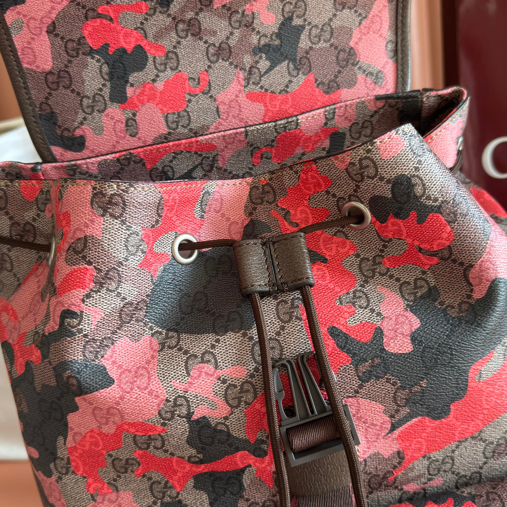 Gucci 26S Backpack 46 in Multicolor Coated Canvas Style 1