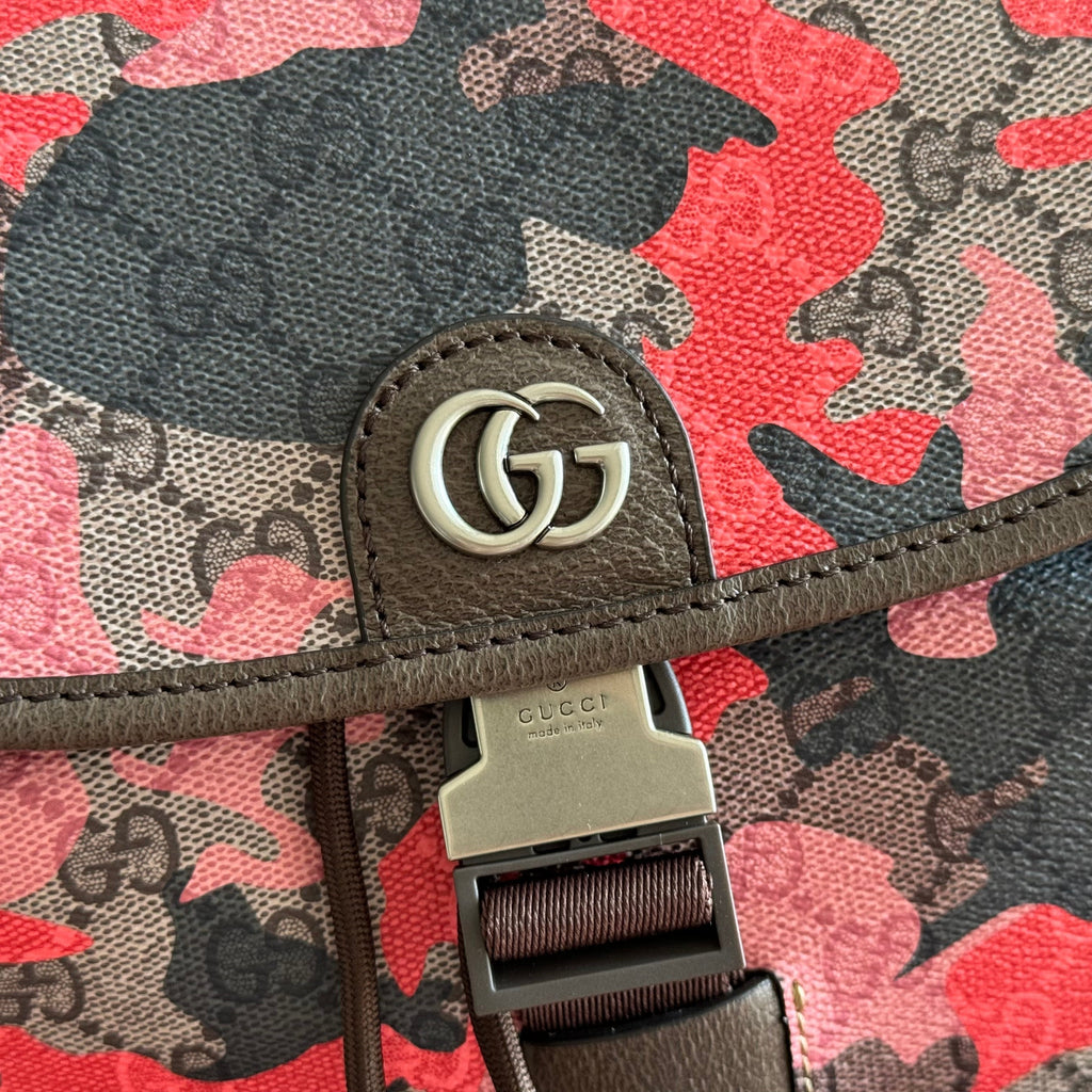 Gucci 26S Backpack 46 in Multicolor Coated Canvas Style 1