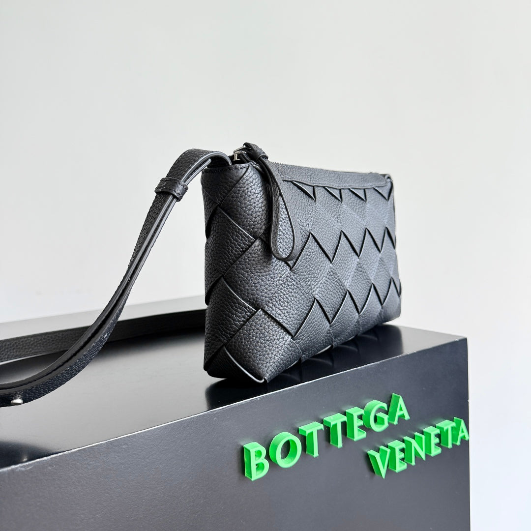Bottega Veneta 25S Diago 25 in Dark Olive Gray Calfskin Silver Hardware Bag