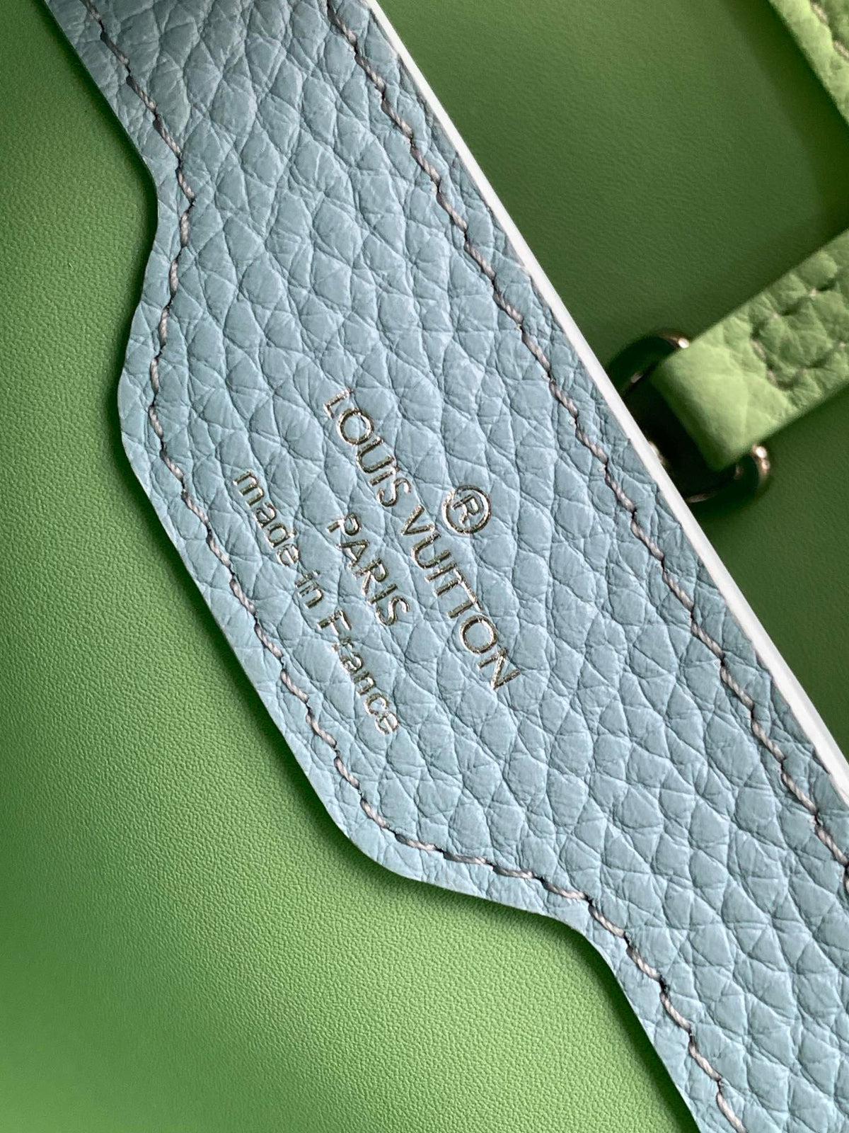 Louis Vuitton Capucines BB 27 in Light Green Taurillon Silver Hardware Bag