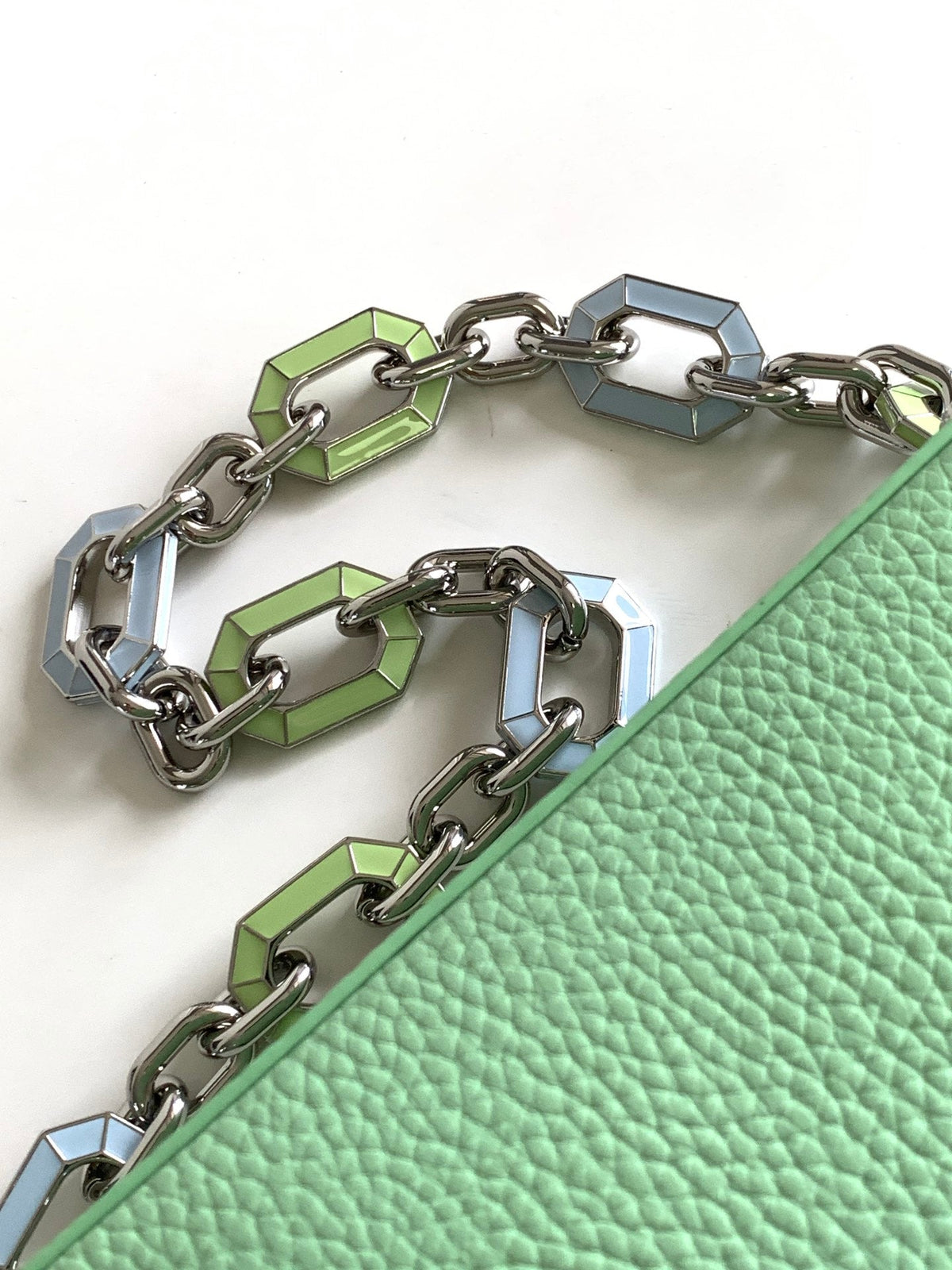 Louis Vuitton Capucines Mini 21 in Light Green Taurillon Silver Hardware Bag