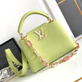 Louis Vuitton Capucines BB 27 in Pear Green Taurillon Gold Hardware Bag