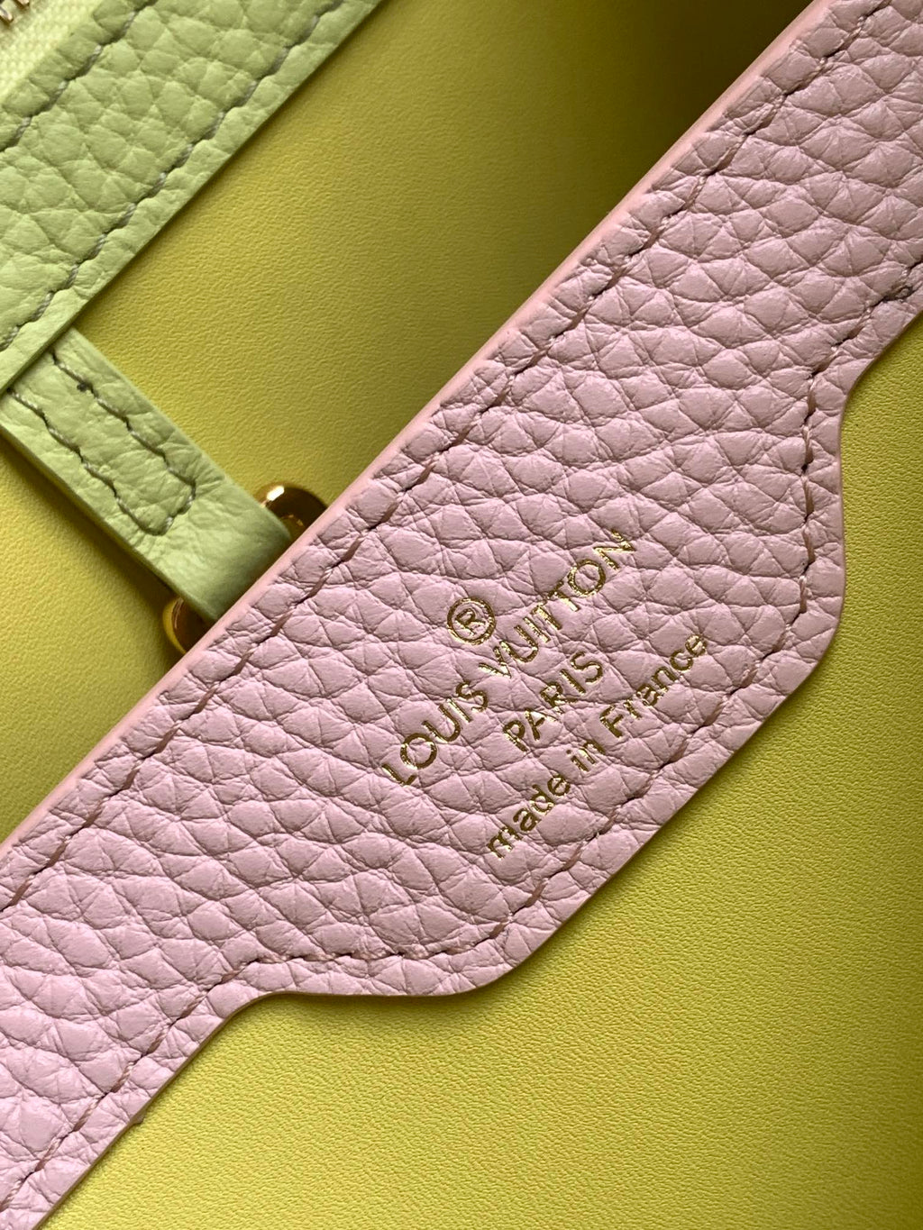Louis Vuitton Capucines BB 27 in Pear Green Taurillon Gold Hardware Bag