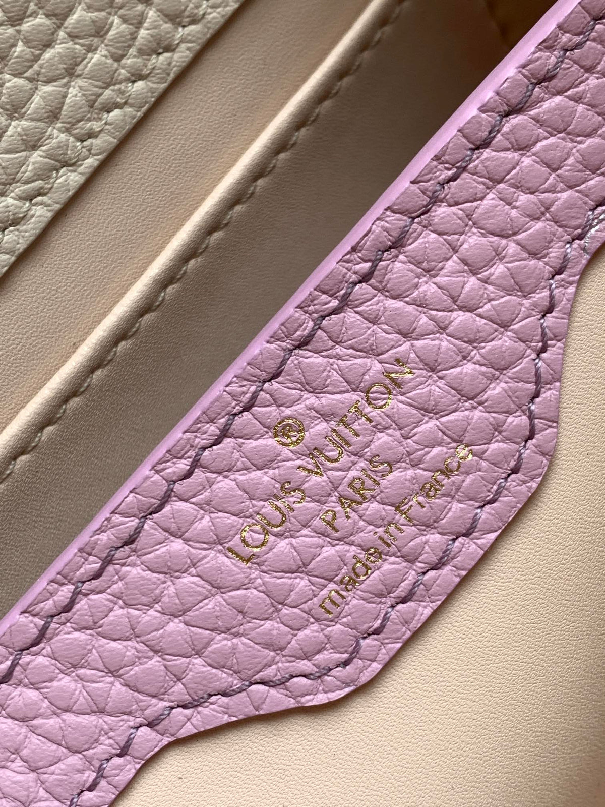 Louis Vuitton Capucines Mini 21 in Pearl White Taurillon Gold Hardware Bag