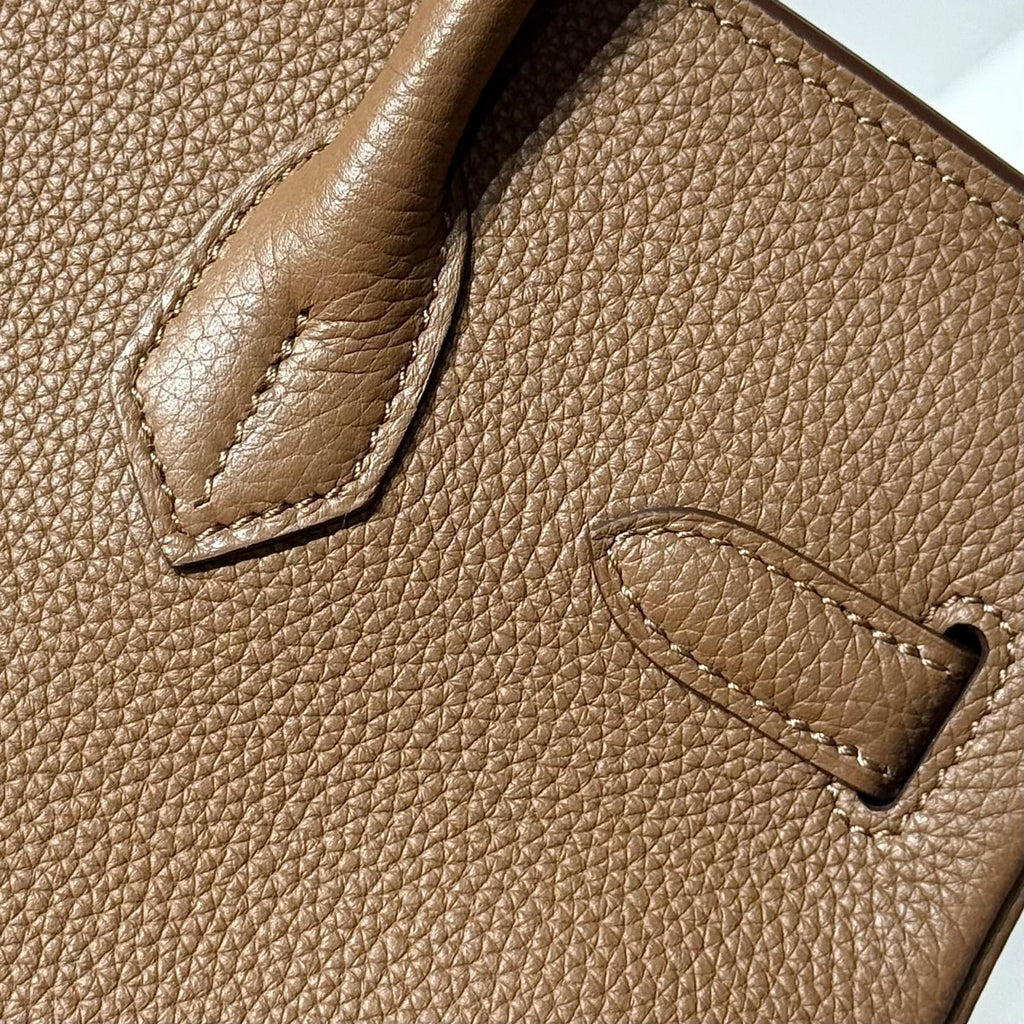 Hermes 25S Birkin 30 in Coffee Calfskin Gold Hardware Bag