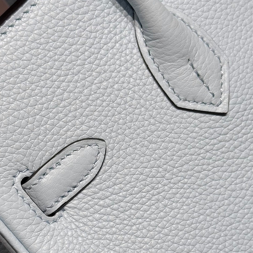 Hermes 25S Medium Birkin 25 in Cloud Blue Calfskin Silver Hardware Bag