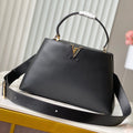 Louis Vuitton Capucines Souple GM 38 in Black Smooth Calfskin Gold Hardware Bag