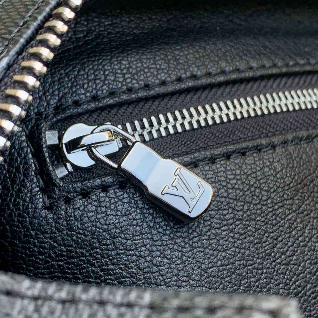 Louis Vuitton Dopp Kit 28 in Black Damier Graphite Canvas Bag