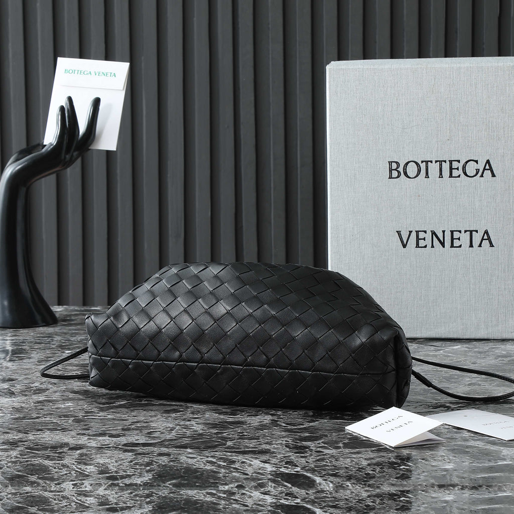 Bottega Veneta 25S Dustbag Notte 33 in Black Calfskin Gold Hardware Bag