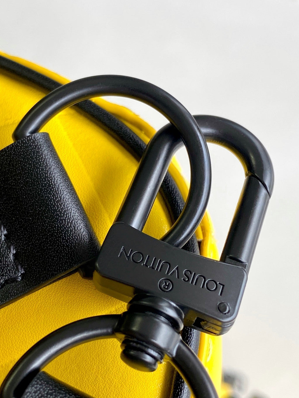 Louis Vuitton Keepall Bandoulière 50 in Yellow Damier Scuba Calfskin Bag