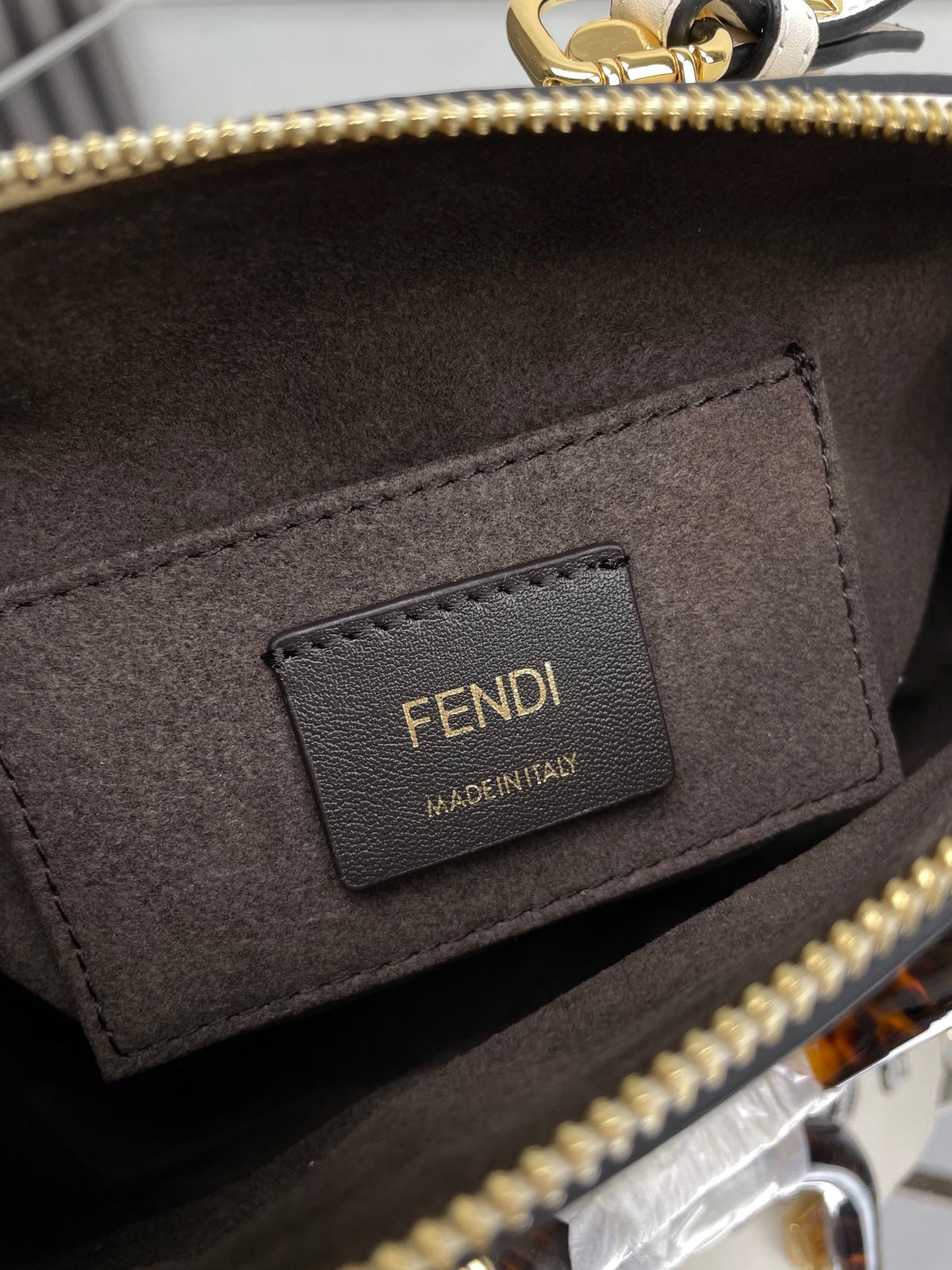 Fendi By the Way Mini 18 in White Lambskin Gold Hardware Bag