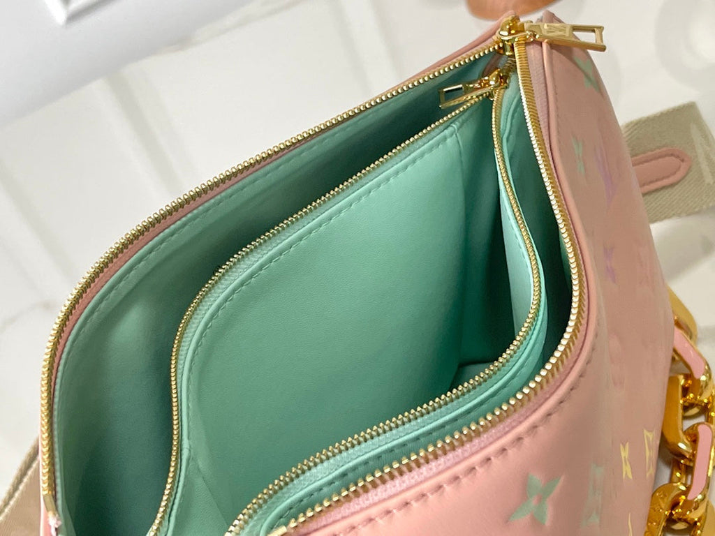 Louis Vuitton Coussin PM 26 in Jasmine Pink Monogram Embossed Lambskin Bag