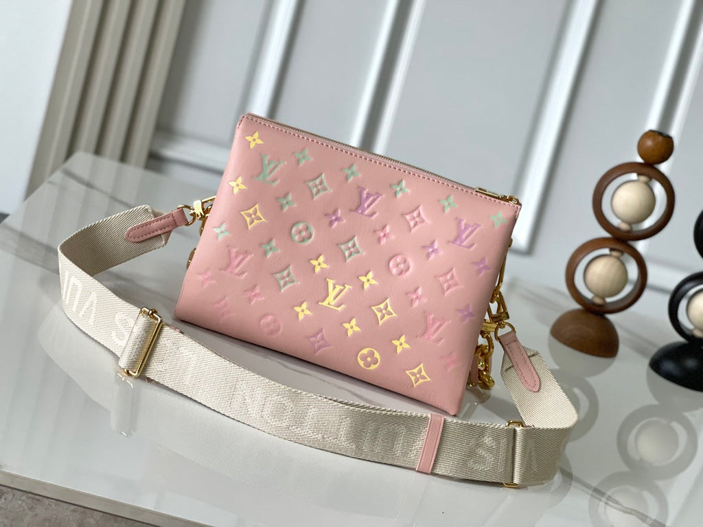 Louis Vuitton Coussin PM 26 in Jasmine Pink Monogram Embossed Lambskin Bag