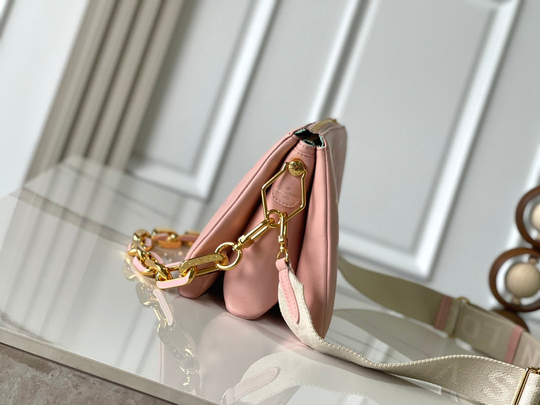 Louis Vuitton Coussin PM 26 in Jasmine Pink Monogram Embossed Lambskin Bag