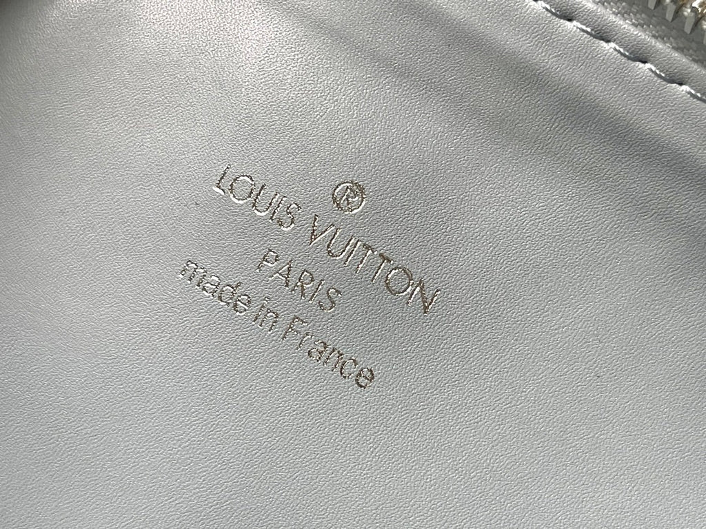 Louis Vuitton Coussin PM 26 in Gray Monogram Embossed Lambskin Bag