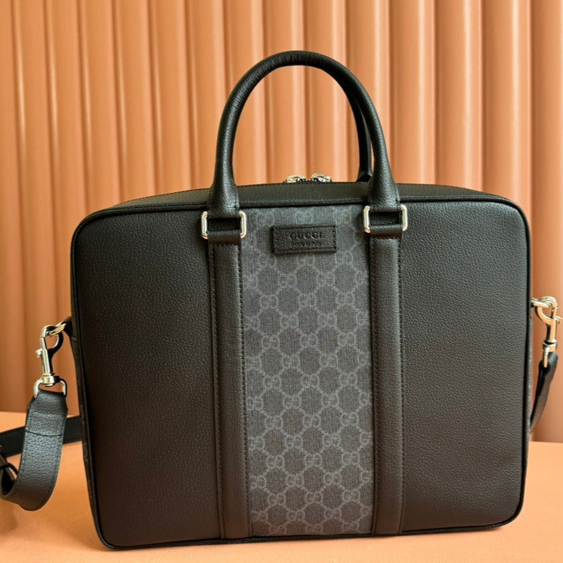 Gucci Jumbo Medium Briefcase 36.5 in Extra Dark Green Calfskin Bag