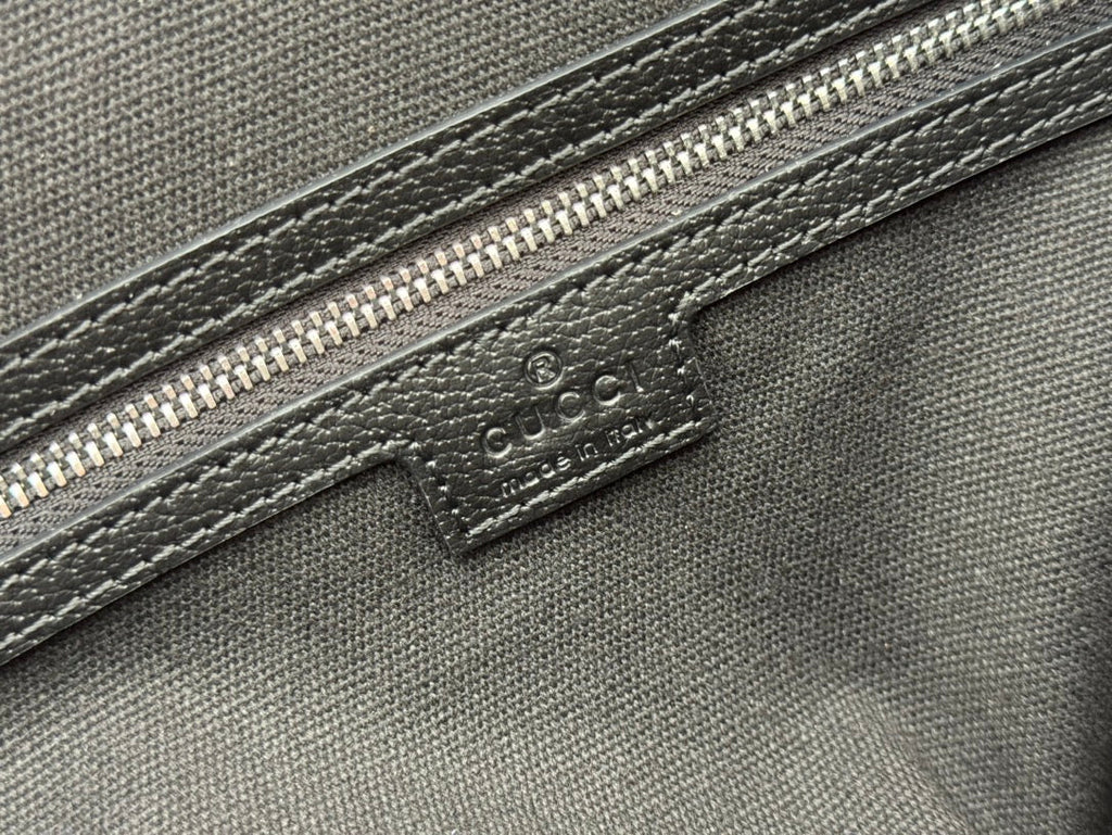 Gucci Jumbo Medium Briefcase 36.5 in Extra Dark Green Calfskin Bag