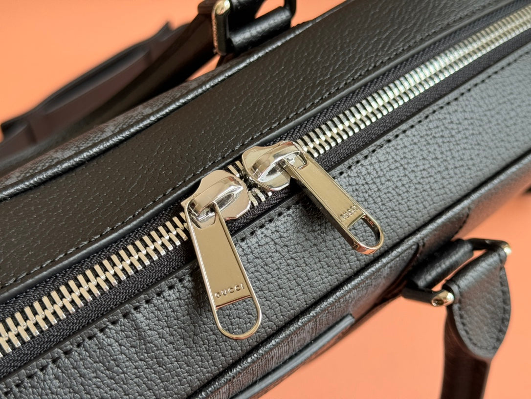 Gucci Jumbo Medium Briefcase 36.5 in Extra Dark Green Calfskin Bag