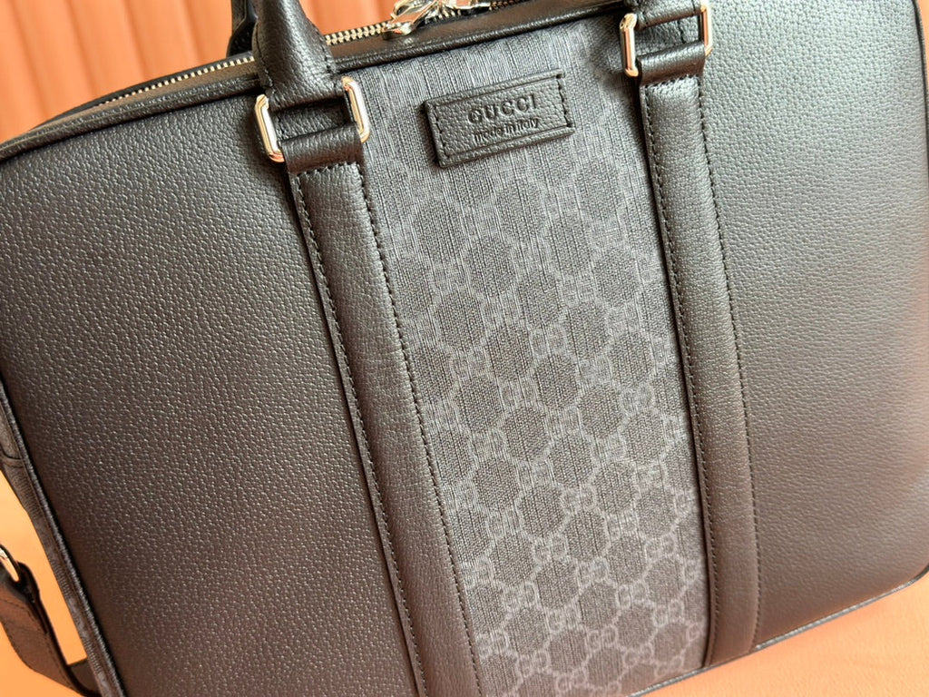 Gucci Jumbo Medium Briefcase 36.5 in Extra Dark Green Calfskin Bag