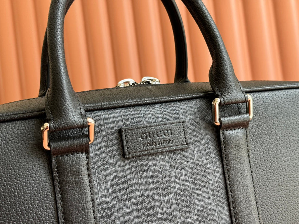 Gucci Jumbo Medium Briefcase 36.5 in Extra Dark Green Calfskin Bag