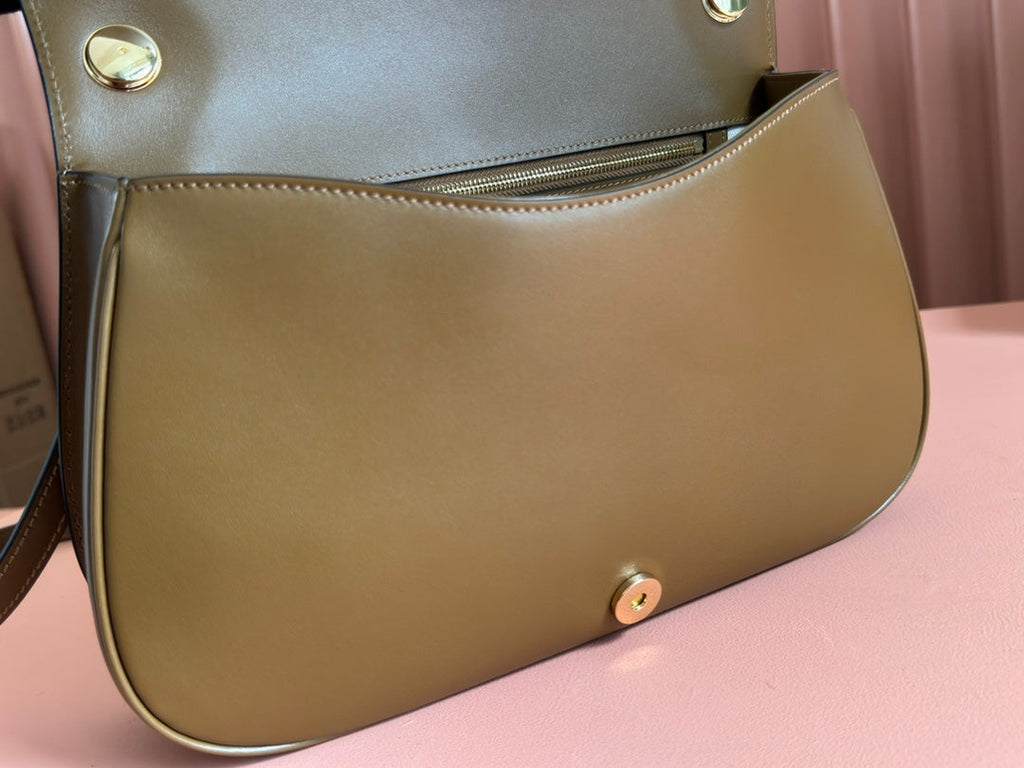 Gucci 26S Blondie Bag 32 in Brown Suede