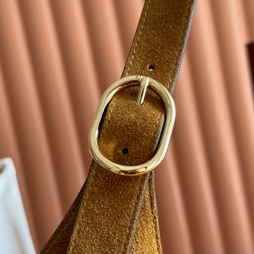 Gucci 25S Jackie Giorno 44 cm in Brown Suede Bag