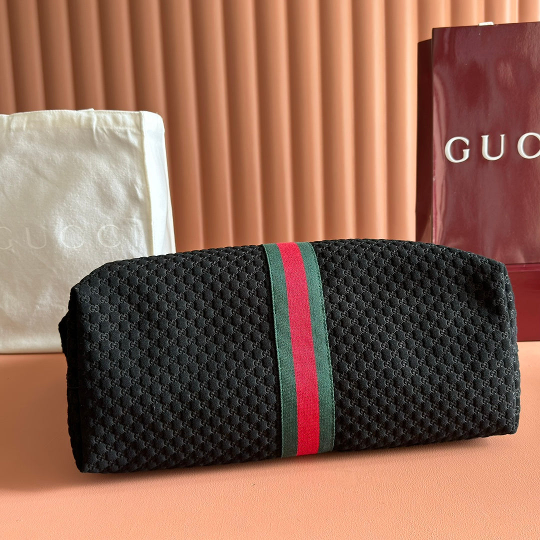 Gucci 25S Giglio Large Tote Bag 60 cm in Black Canvas