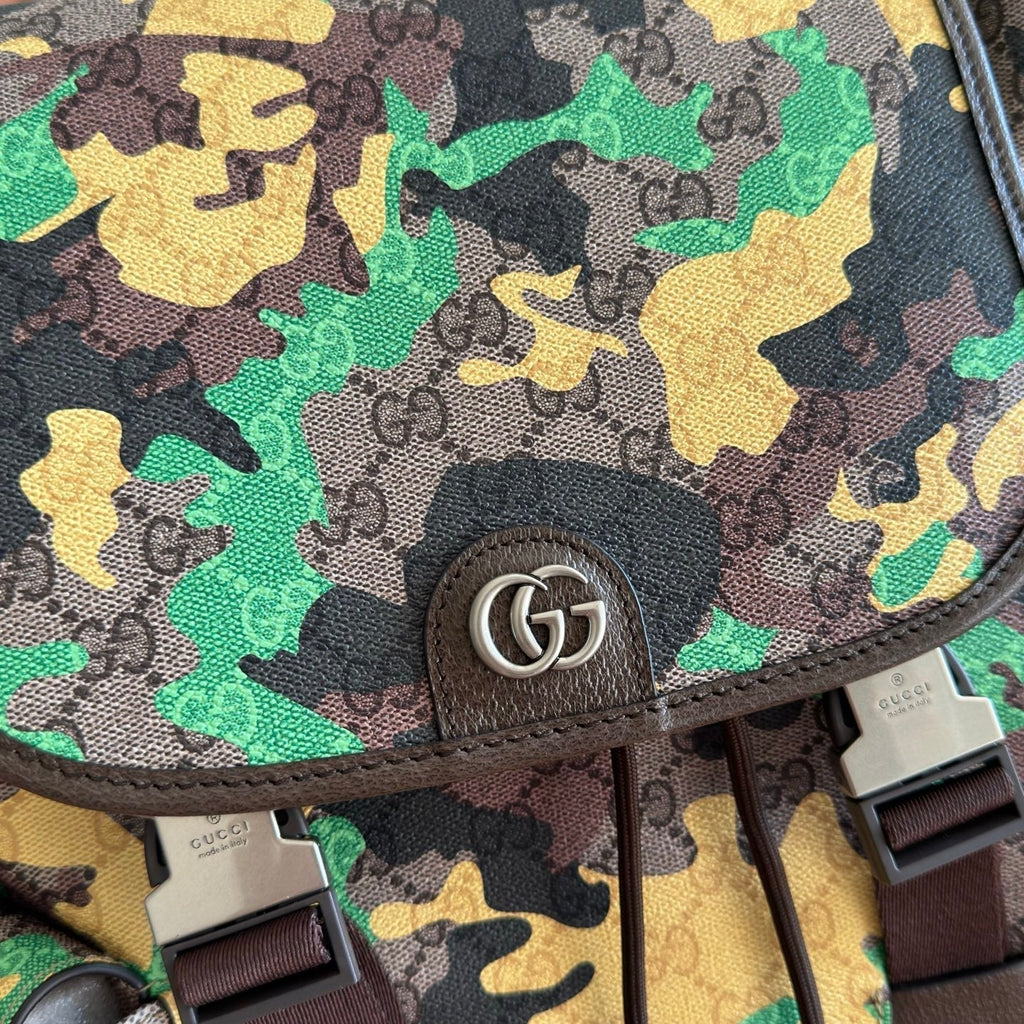 Gucci 26S Backpack 46 in Multicolor Coated Canvas Style 3