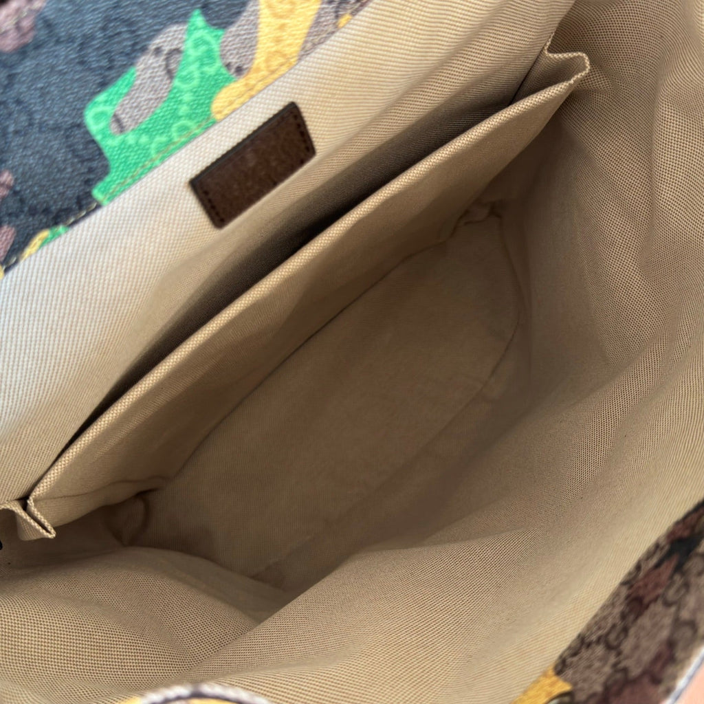 Gucci 26S Backpack 46 in Multicolor Coated Canvas Style 3