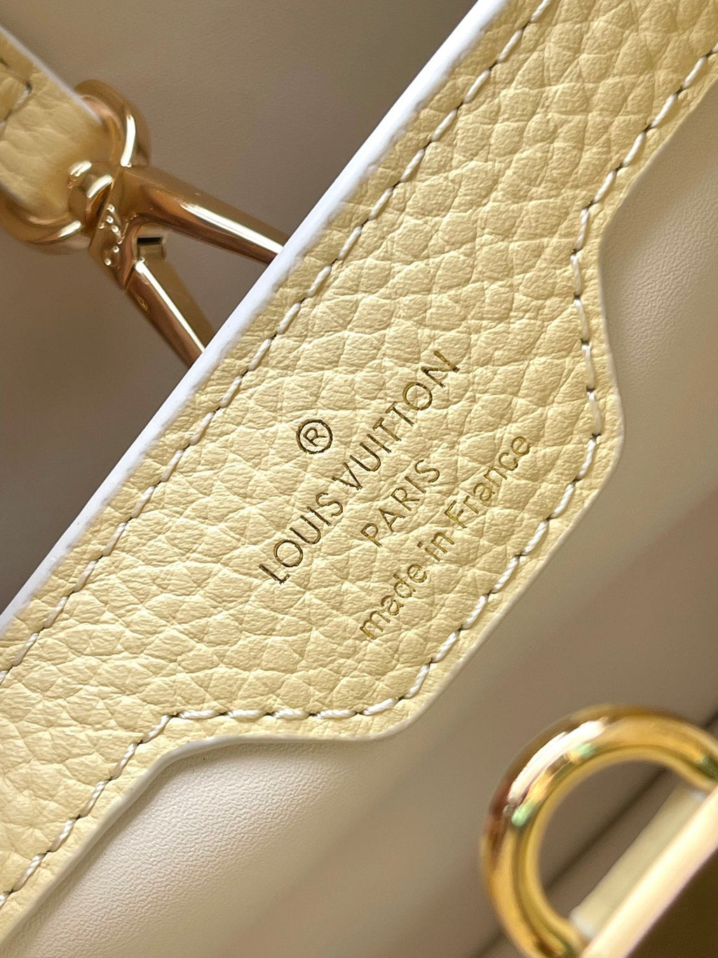 Louis Vuitton Capucines BB 26 in Banana Yellow Taurillon Bag