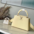 Louis Vuitton Capucines BB 26 in Banana Yellow Taurillon Bag