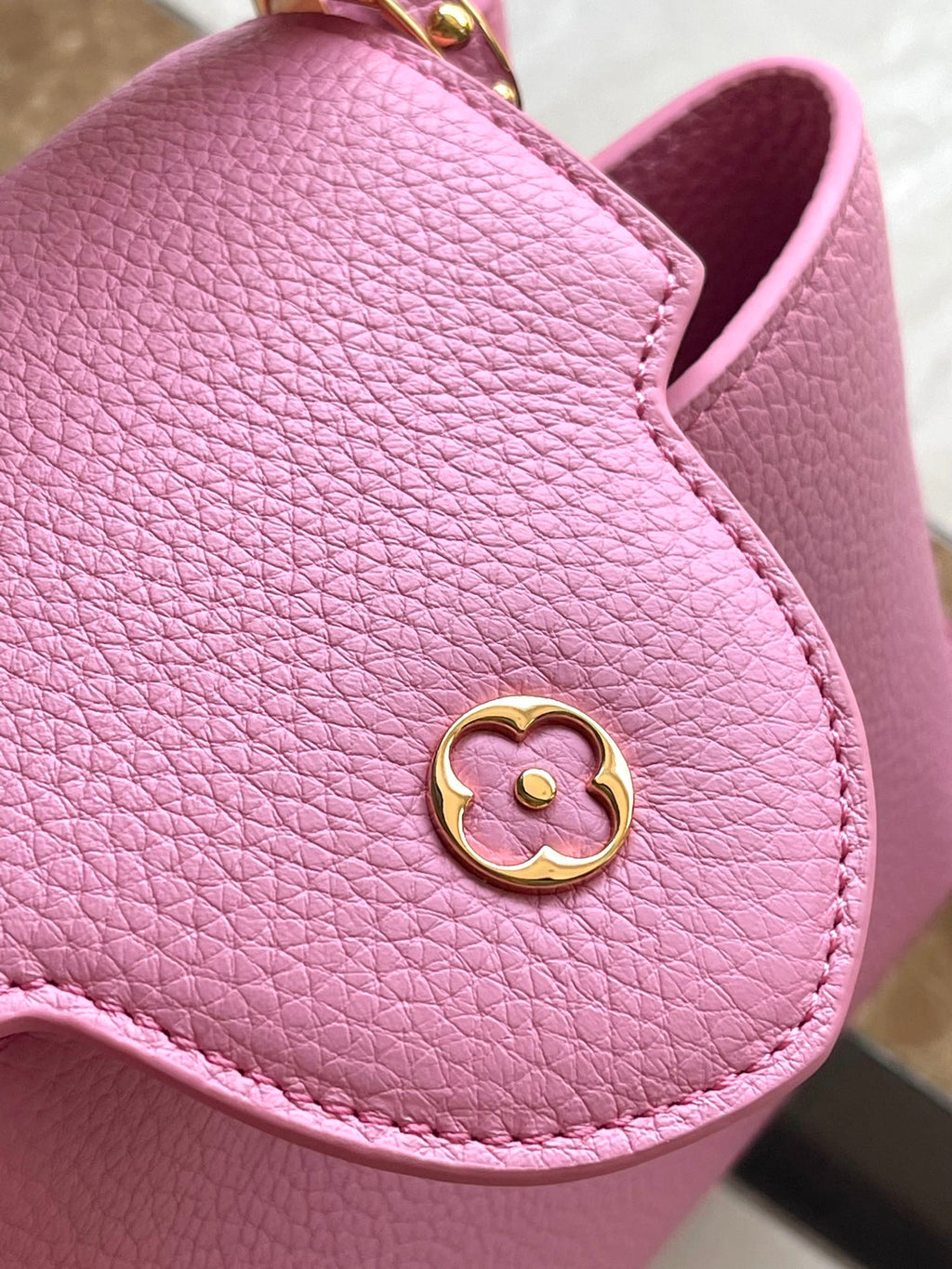Louis Vuitton Capucines BB 26 in Marshmallow Pink Taurillon Gold Hardware Bag