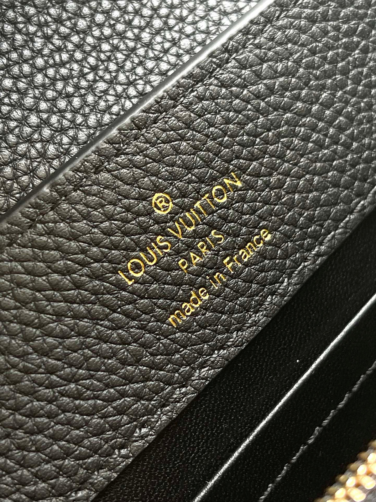 Louis Vuitton Capucines East-West Mini 22 in Black Calfskin Gold Hardware Bag
