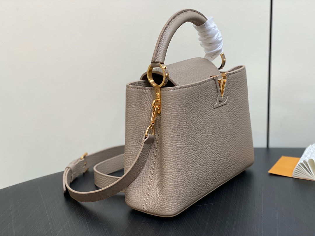 Louis Vuitton Capucines BB 27 in Khaki Brown Taurillon Bag