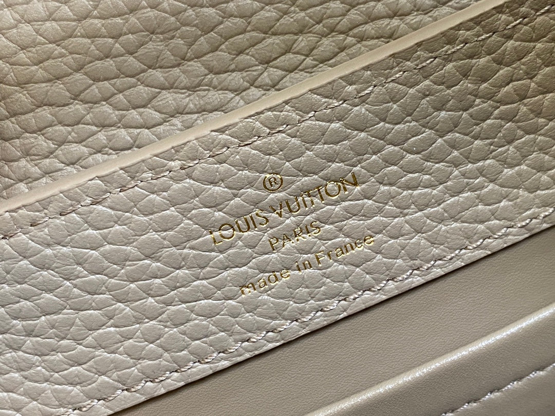 Louis Vuitton Capucines Mini 21 in Khaki Brown Taurillon Bag