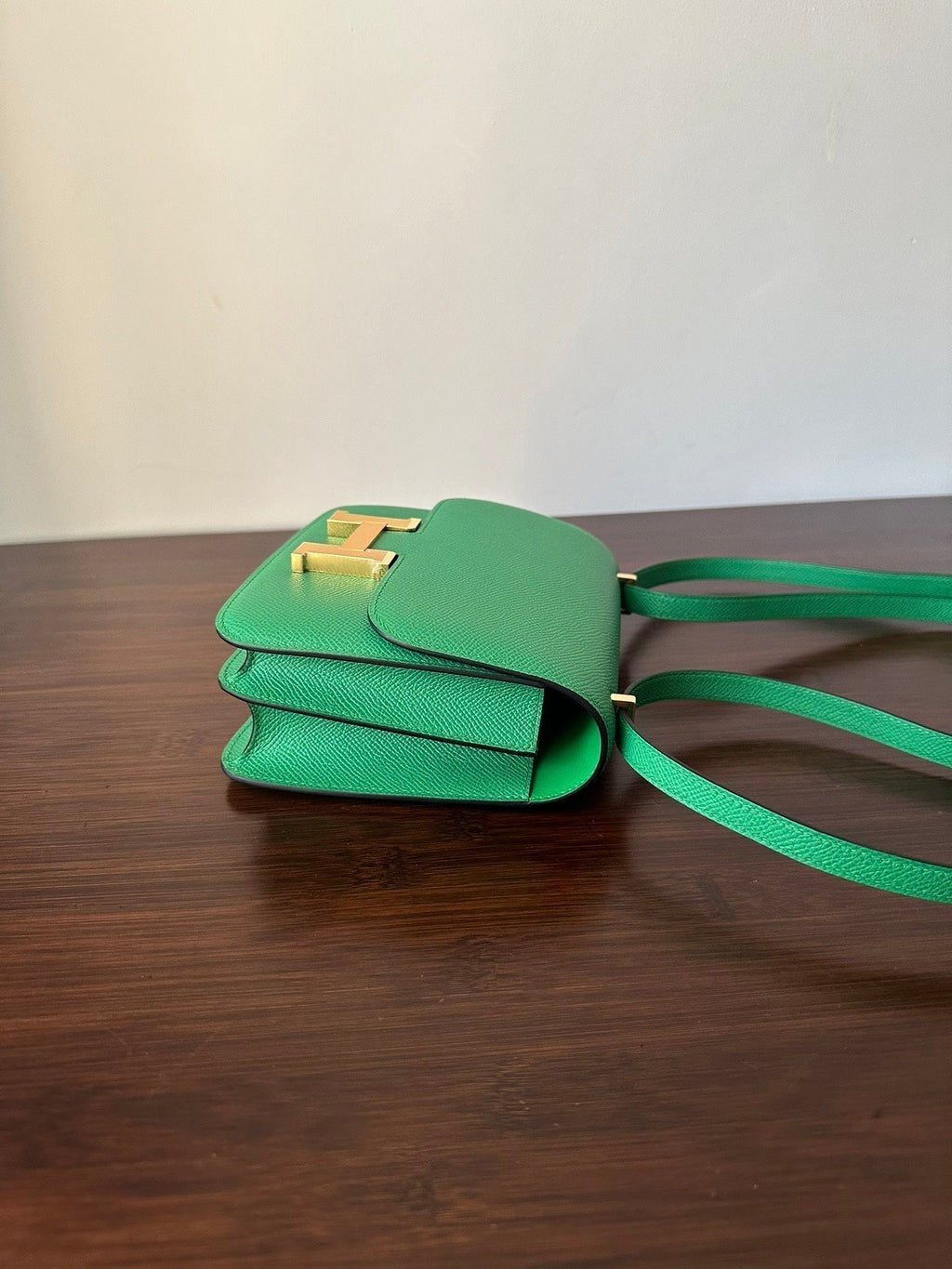 Hermes Constance 18 Green Epsom Gold Hardware Bag