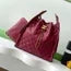 Chanel 25C Hobo Bags 40cm Dark Red Grained Calfskin