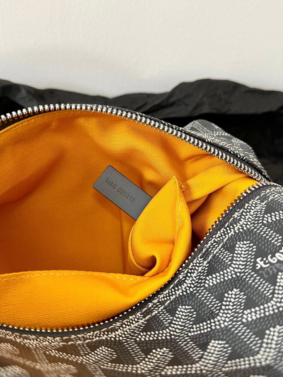 Goyard Goya Cosmetic Bag 24cm Grey Canvas